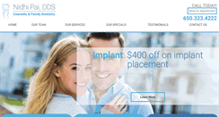 Desktop Screenshot of dentistpai.com